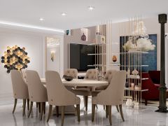  arredo artigianale su misura villa all'estero di Manufactory Design
