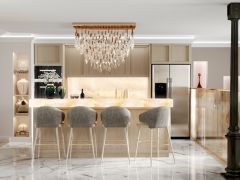  arredo artigianale su misura villa all'estero di Manufactory Design